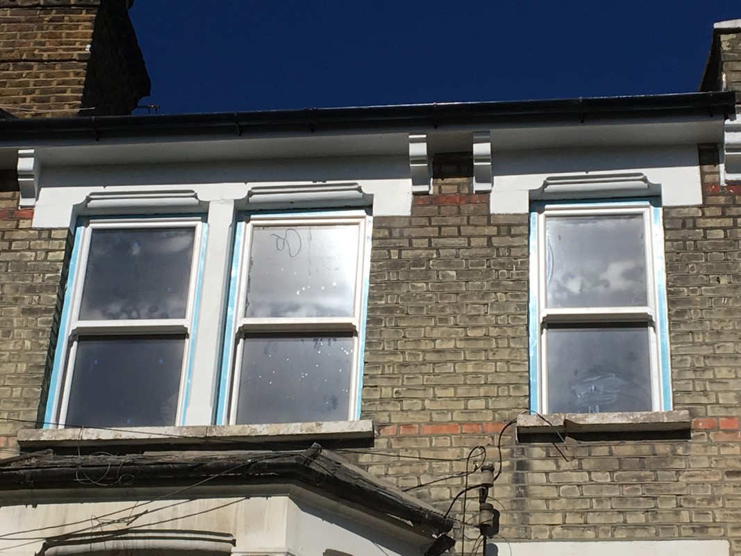 New uPVC sash windows fitted on Victorian terrace in Lambeth