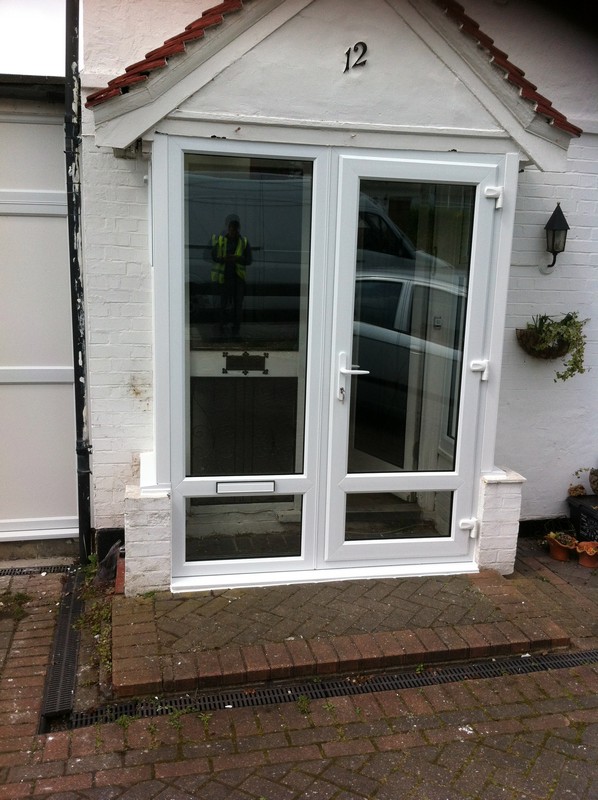 uPVC French doors fitted as front entrance in Lambeth